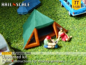 Pyramid tent (TT 1:120) in Smooth Fine Detail Plastic