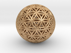 Shrink Wrapped Orb of life in Natural Bronze
