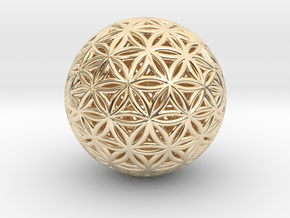 Shrink Wrapped Orb of life in 14K Yellow Gold