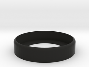 24mm [LP] Flow Ring  in Black Natural Versatile Plastic