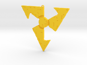 Dirty Bomb Keychain in Yellow Processed Versatile Plastic