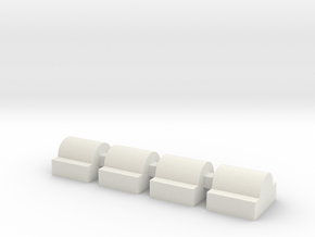 flat nub set in White Natural Versatile Plastic