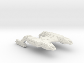 3788 Scale Lyran Refitted Saber-Tooth Tiger CVN in White Natural Versatile Plastic