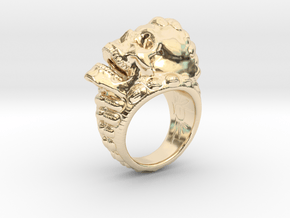 skull-ring-size 9.5 in 14K Yellow Gold