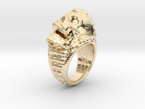 skull-ring-size 8.5 in 14K Yellow Gold