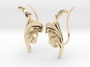 Acanthus Leaf Ear Climber in 14K Yellow Gold