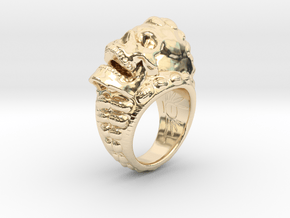 skull-ring-size 8.0 in 14K Yellow Gold