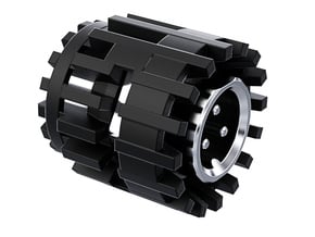 GX12 Connector Holder for side blades FEMALE in Black Natural Versatile Plastic