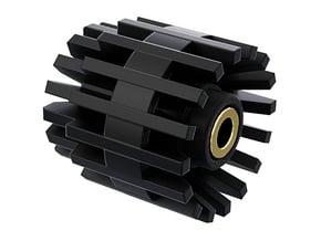 3.5mm jack Connector Holder for side blades FEMALE in Black Natural Versatile Plastic