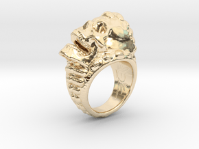 skull-ring-size 6.5 in 14K Yellow Gold
