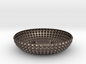 Bowl GRNT1010 in Polished Bronzed-Silver Steel