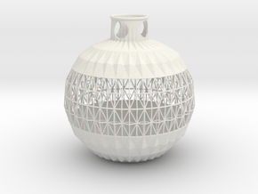 Vase MZN in White Natural Versatile Plastic