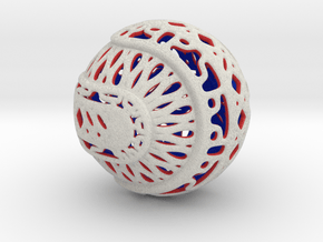 Tree of life sphere perforated in Natural Full Color Sandstone