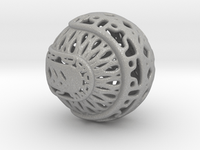 Tree of life sphere perforated in Aluminum