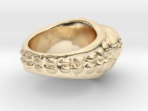 skull-ring-size 10 in 14K Yellow Gold