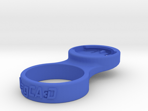 Wahoo Stem Cap Mount 1-1/4" - 0deg in Blue Processed Versatile Plastic