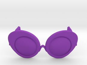 Fly Glasses in Purple Processed Versatile Plastic: Small