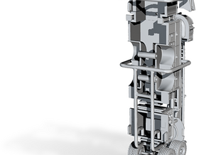 1/160 Pierce Tower Ladder 90's rebuild body in Tan Fine Detail Plastic