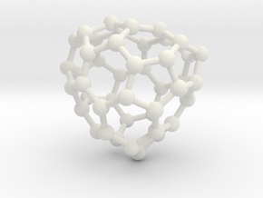0681 Fullerene c44-53 c1 in White Natural Versatile Plastic