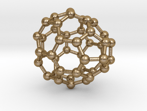 0682 Fullerene c44-54 cs in Polished Gold Steel