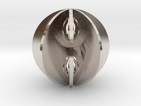 Yin yang sphere in Platinum