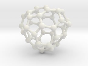 0684 Fullerene c44-56 c1 in White Natural Versatile Plastic