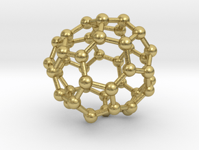 0685 Fullerene c44-57 c1 in Natural Brass