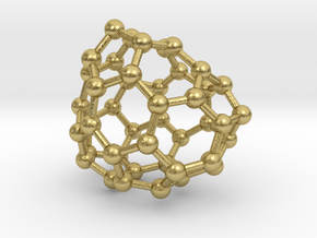 0686 Fullerene c44-58 c1 in Natural Brass