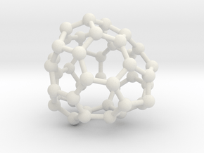 0687 Fullerene c44-59 c1 in White Natural Versatile Plastic