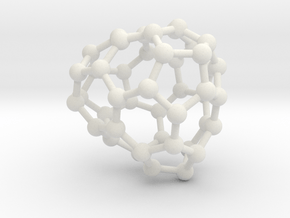 0688 Fullerene c44-60 c1 in White Natural Versatile Plastic