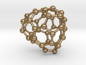 0688 Fullerene c44-60 c1 in Polished Gold Steel