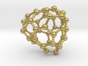 0688 Fullerene c44-60 c1 in Natural Brass