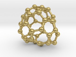 0689 Fullerene c44-61 c1 in Natural Brass