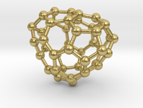 0690 Fullerene c44-62 c1 in Natural Brass