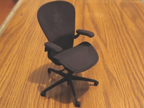 Aeron Chair PostureFit 4.8" tall in Black Natural Versatile Plastic