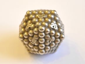 D20 Balanced - Balls (Smooth) in Polished Bronzed-Silver Steel