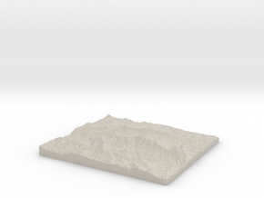 Model of Carpenter Ridge in Natural Sandstone
