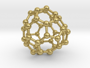 0697 Fullerene c44-69 c1 in Natural Brass
