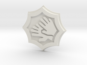 Massive Darkness Two-handed Weapon Token in White Natural Versatile Plastic
