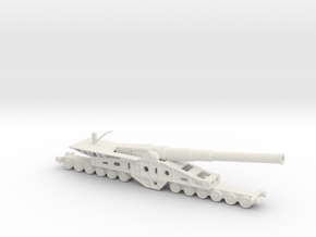 Canon de 340 mm 1/144 railway artillery  in White Natural Versatile Plastic