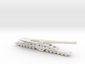Canon de 340 mm 1/200 railway artillery  in White Natural Versatile Plastic