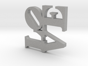 Love Sculpture Pendant  in Aluminum