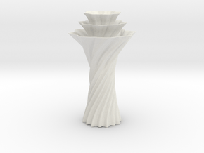 Vase 1236 in White Natural Versatile Plastic