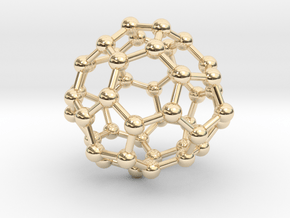 0700 Fullerene c44-72 d3h in 14k Gold Plated Brass