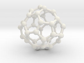 0703 Fullerene c44-75 d2 in White Natural Versatile Plastic