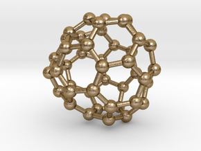 0704 Fullerene c44-76 c1 in Polished Gold Steel