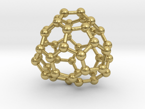 0705 Fullerene c44-77 c1 in Natural Brass