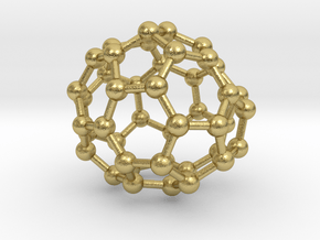 0706 Fullerene c44-78 c1 in Natural Brass