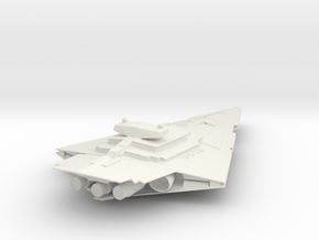 Imperial Regulator class Star Destroyer 6 Inch in White Natural Versatile Plastic