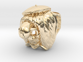 Famous Waggis Ring / 22mm in 14K Yellow Gold